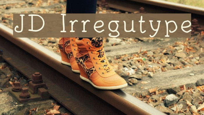 JD Irregutype Font examples