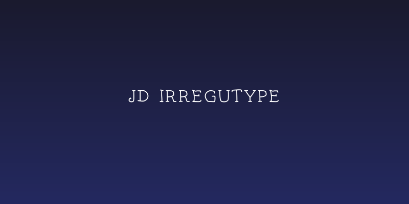 JD Irregutype Social Header
