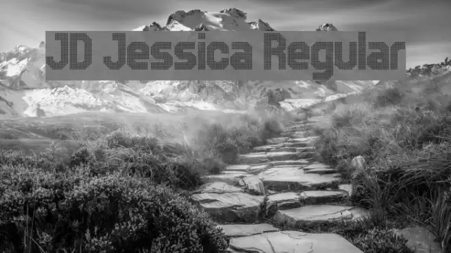 JD Jessica Regular Font examples