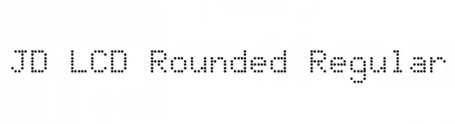 JD LCD Rounded Regular  Fuentes Gratis Descargar