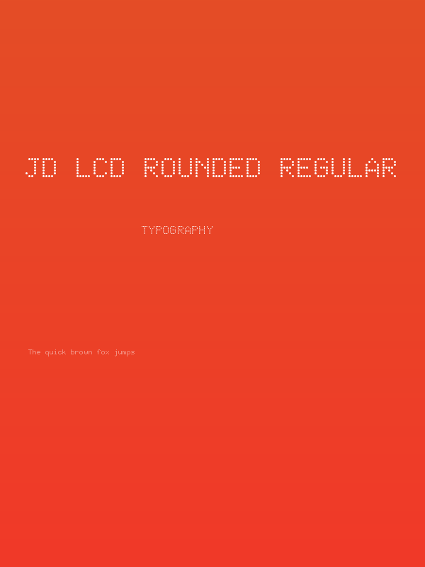 JD LCD Rounded Regular Poster