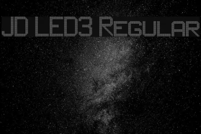 JD LED3 Regular Font examples