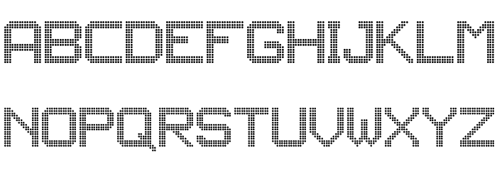 JD LED3 Regular Font LOWERCASE