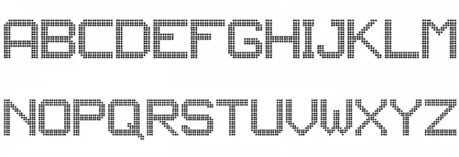 JD LED3 Regular Font LOWERCASE