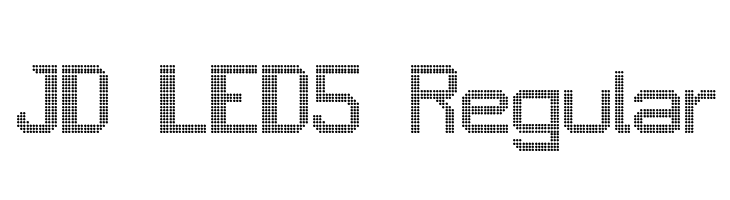 JD LED5 Regular Font