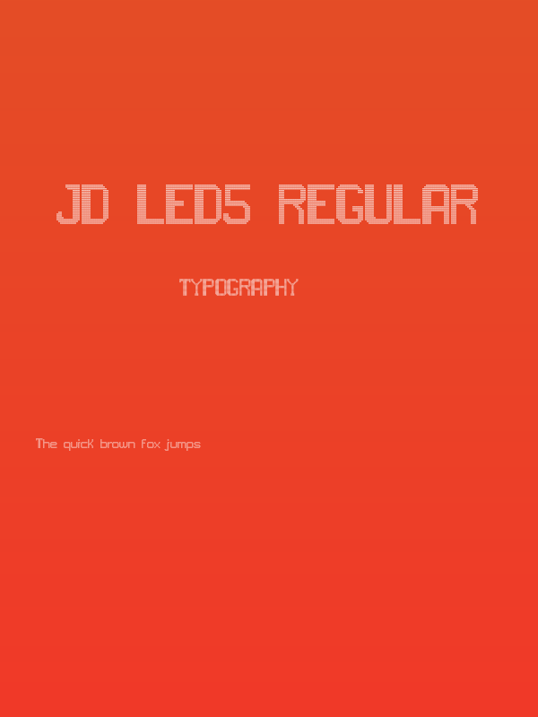 JD LED5 Regular Poster