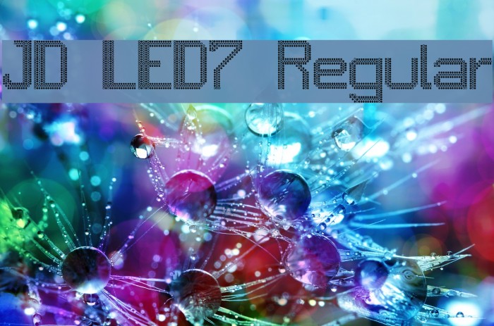 JD LED7 Regular Font examples