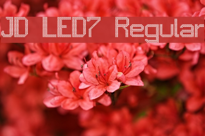 JD LED7 Regular Font examples