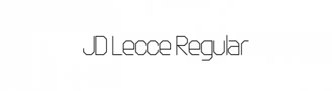 JD Lecce Regular  baixar fontes gratis