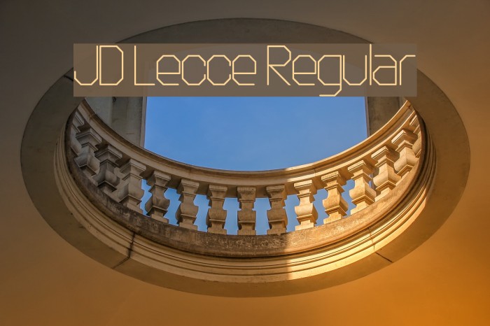 JD Lecce Regular Font examples