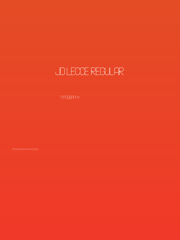 JD Lecce Regular Poster