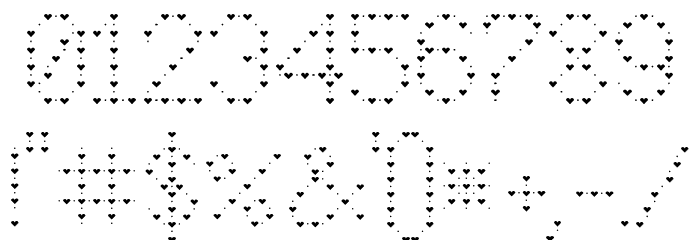 JD Lovers Regular Font OTHER CHARS