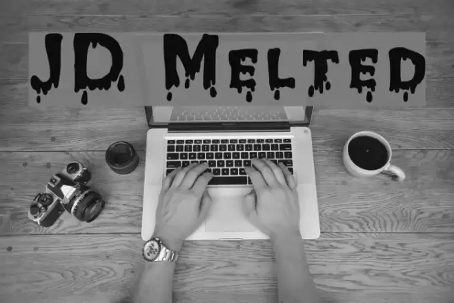 JD Melted Font examples