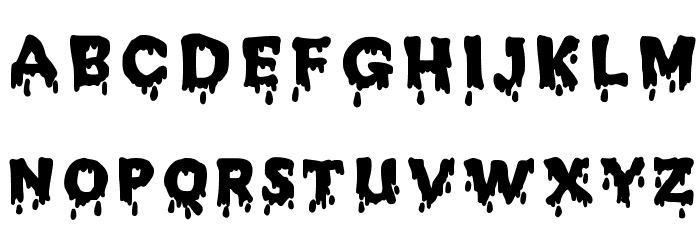 JD Melted Font LOWERCASE