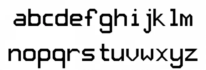 JD Nadia Regular Font LOWERCASE