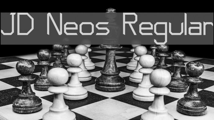 JD Neos Regular Font examples