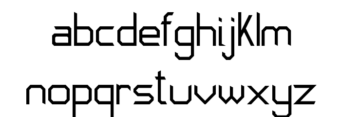 JD Neos Regular Font LOWERCASE