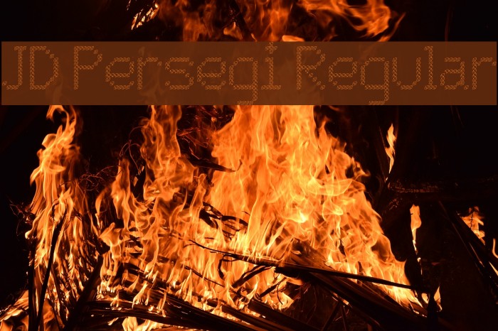 JD Persegi Regular Fonte examples