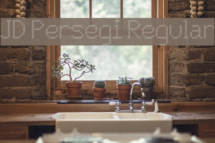 JD Persegi Regular Fonte examples