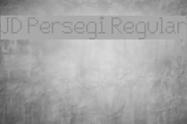 JD Persegi Regular Font examples