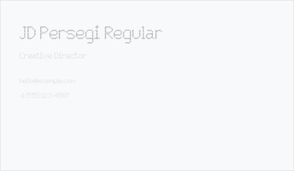JD Persegi Regular Business Card