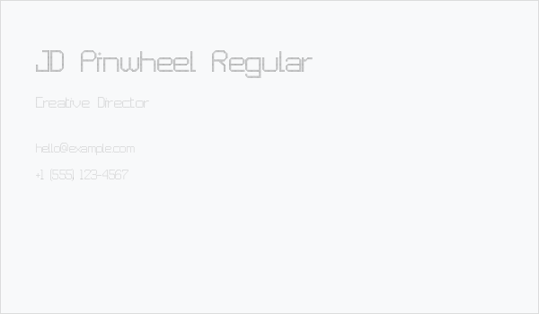 JD Pinwheel Regular Business Card