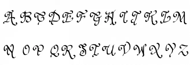 JD Priscus フォント 大文字