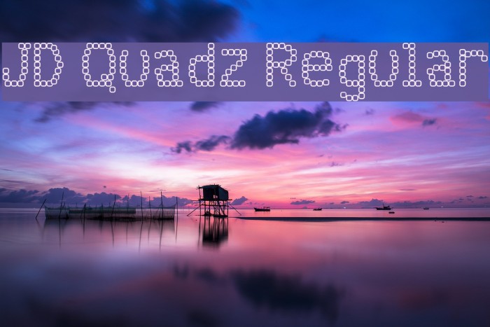 JD Quadz Regular Font examples