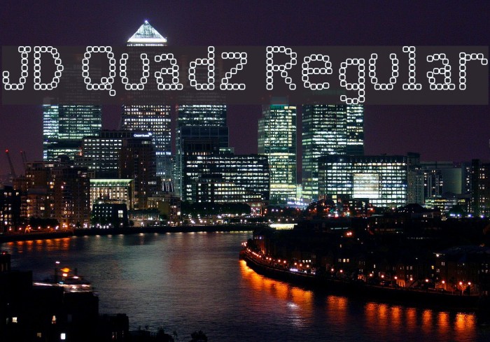 JD Quadz Regular Font examples