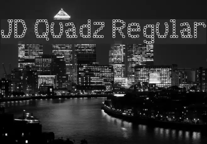 JD Quadz Regular Font examples