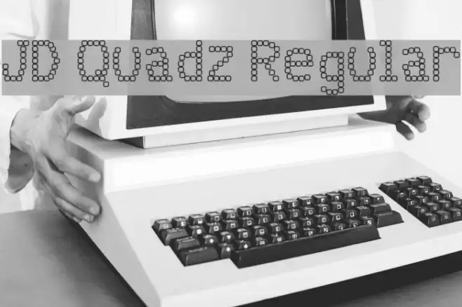 JD Quadz Regular Font examples