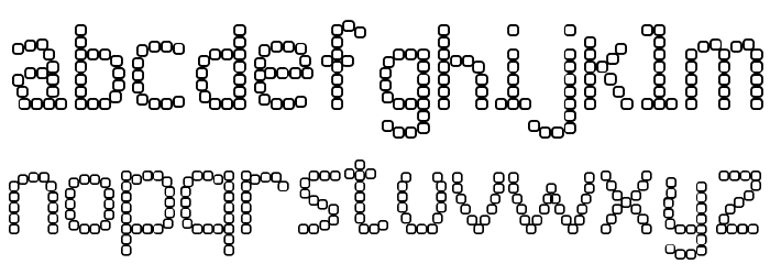 JD Quadz Regular Font LOWERCASE