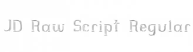 JD Raw Script Regular  Frei Schriftart Herunterladen