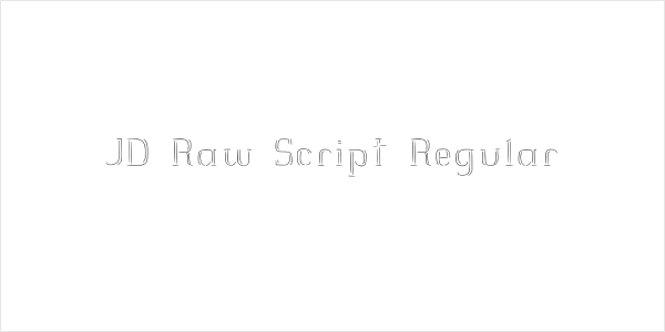 JD Raw Script Regular Logo