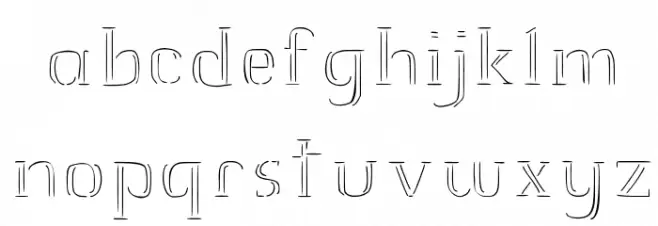 JD Raw Script Regular Caratteri MINUSCOLO