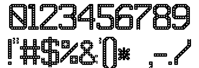 JD RevLED Regular Font OTHER CHARS