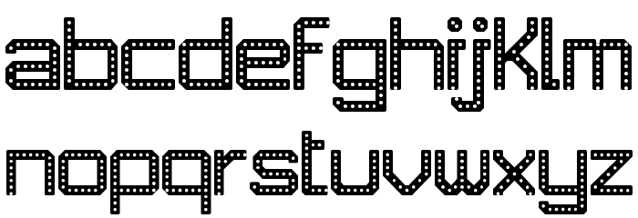 JD RevLED Regular Font LOWERCASE