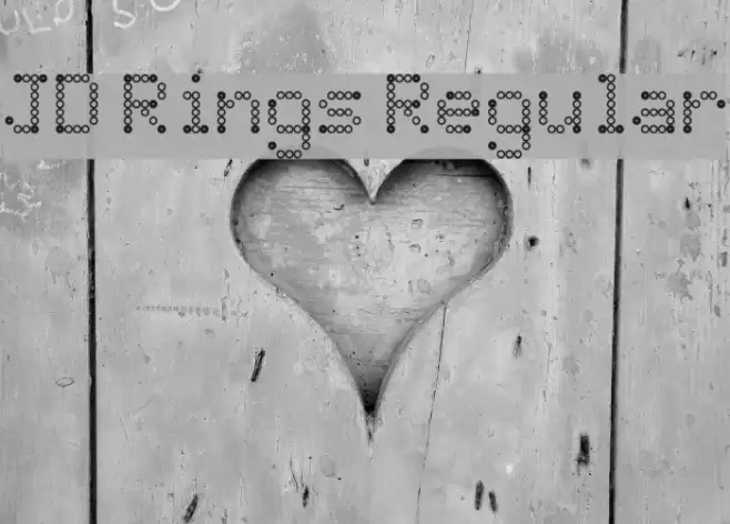 JD Rings Regular Font examples