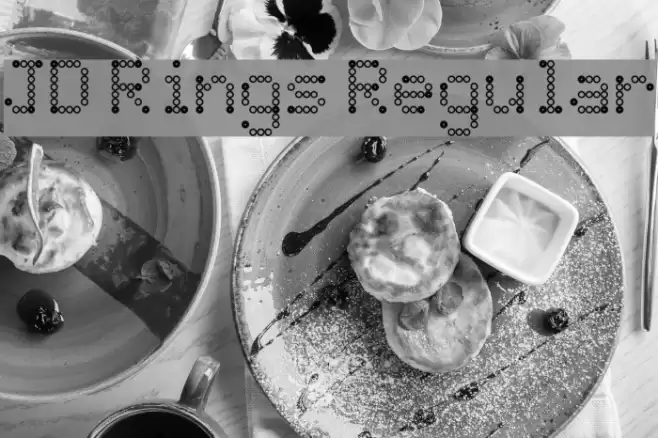 JD Rings Regular Font examples