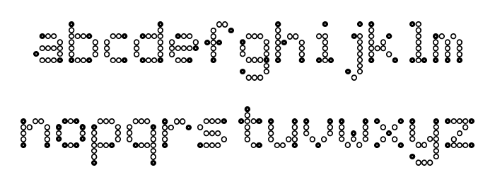 JD Rings Regular Font LOWERCASE