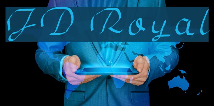 JD Royal Font examples