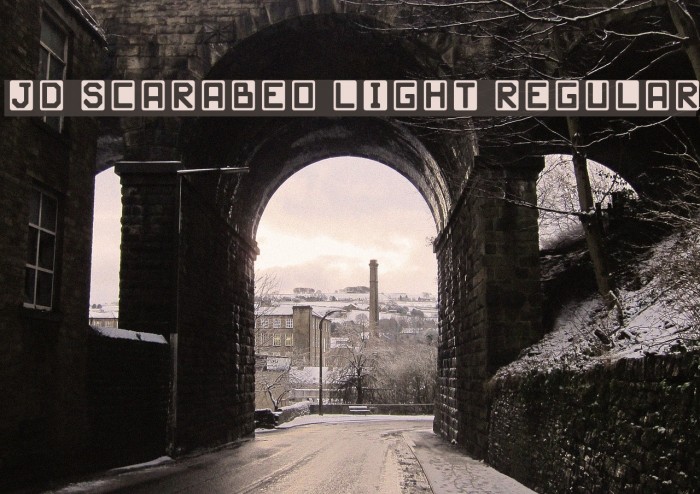 JD Scarabeo Light Regular Font examples