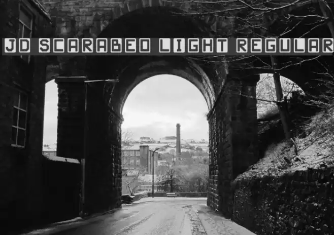 JD Scarabeo Light Regular Font examples
