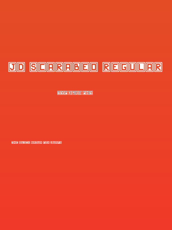 JD Scarabeo Regular Poster