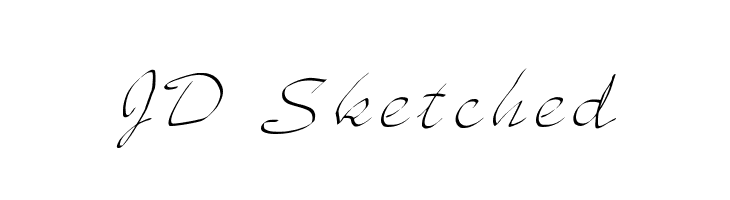 JD Sketched Font