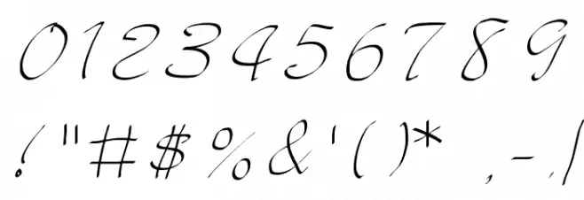 JD Sketched Font OTHER CHARS