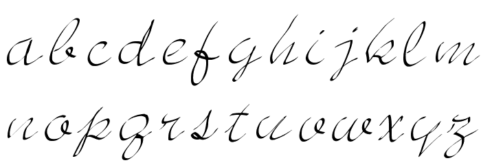JD Sketched Font LOWERCASE