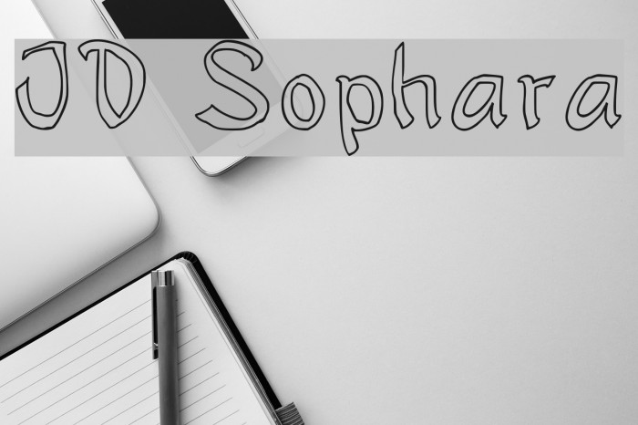 JD Sophara Font examples