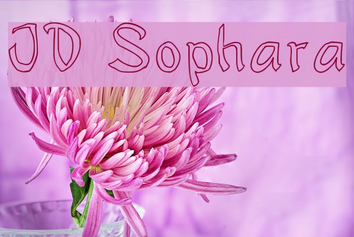 JD Sophara Font examples