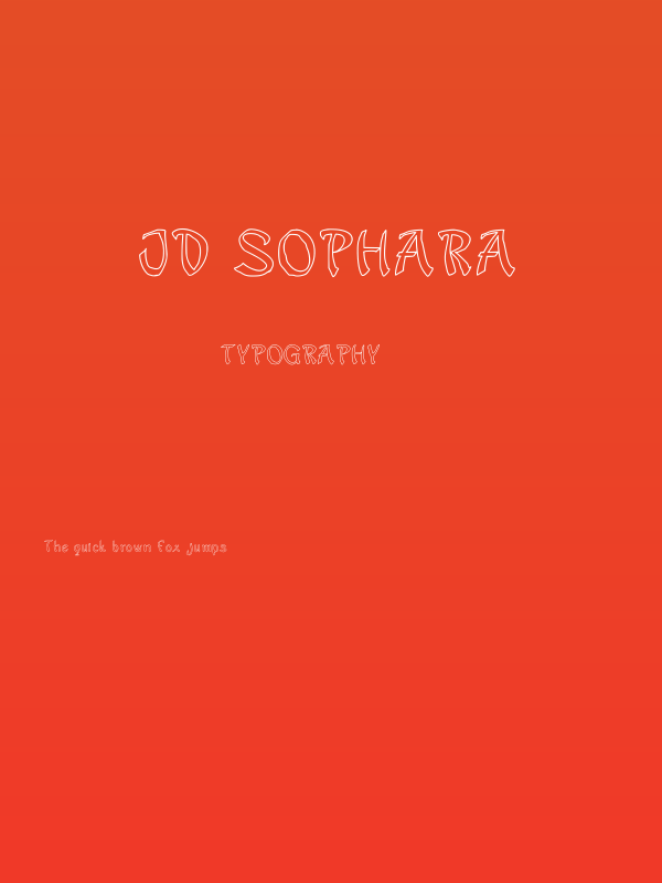 JD Sophara Poster